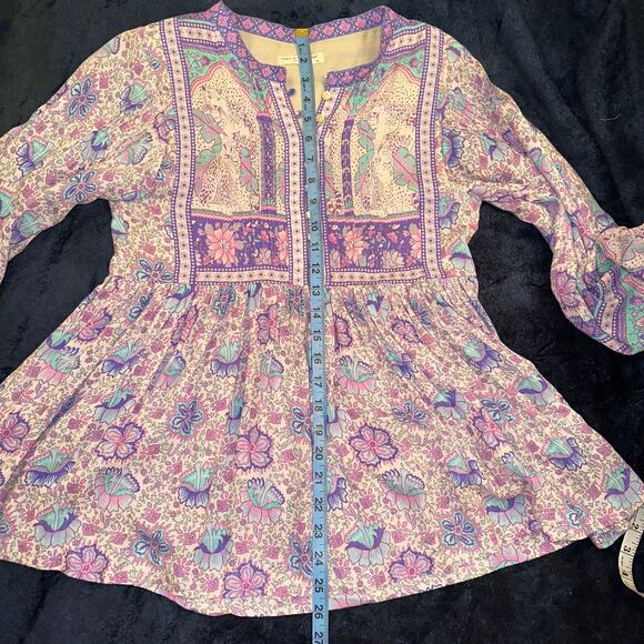 SPELL DESIGNS POINCIANA BLOUSE LUREX THREADS XS - Picture 9 of 13